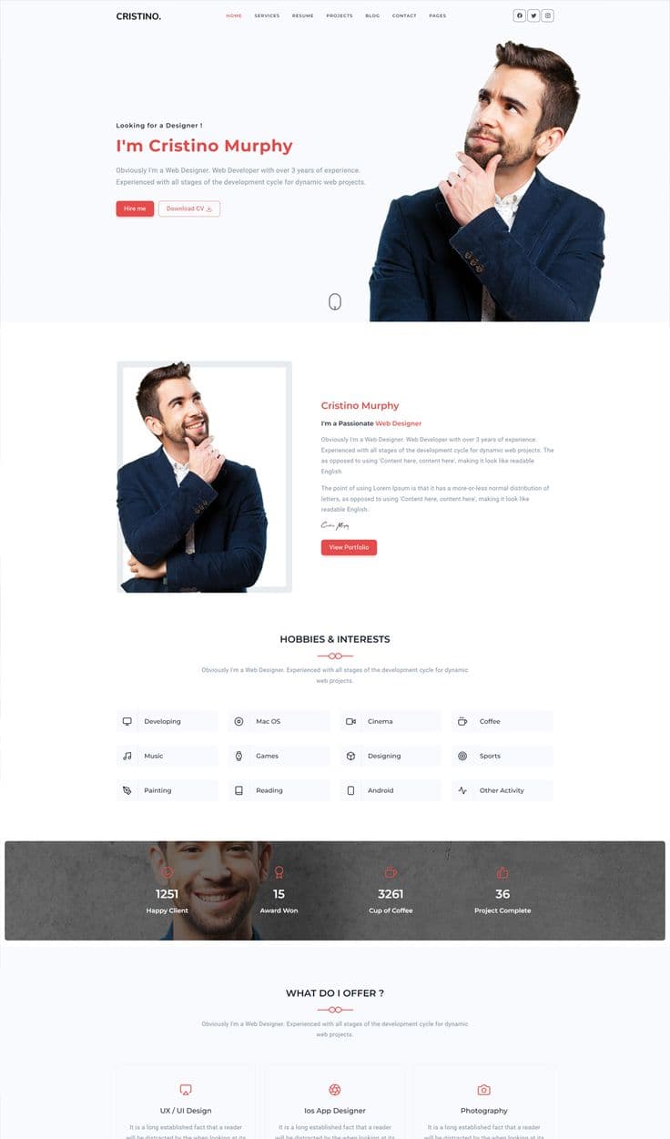 designer portfolio